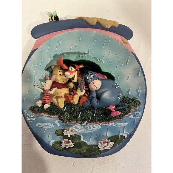 Bradford Exchange 3D Plate Winnie The Pooh It's Just A Small Piece of Weather - Picture 1 of 2